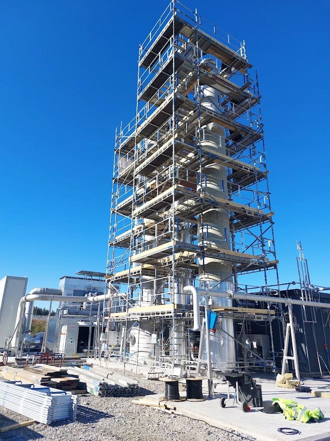 Montering av ny större uppgraderingsanläggning hos Alvesta Biogas